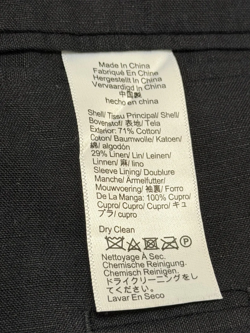 J Crew Blazer Men Irish Linen Ludlow Slim Unstructured Sport Coat Black 38S